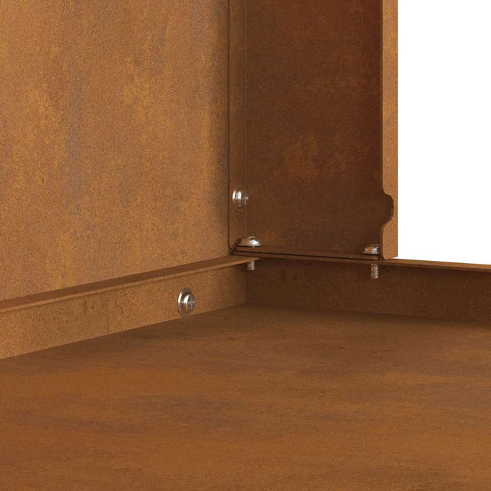 Focolare Marrone 80 x 50 x 96 cm acciaio corten 858937