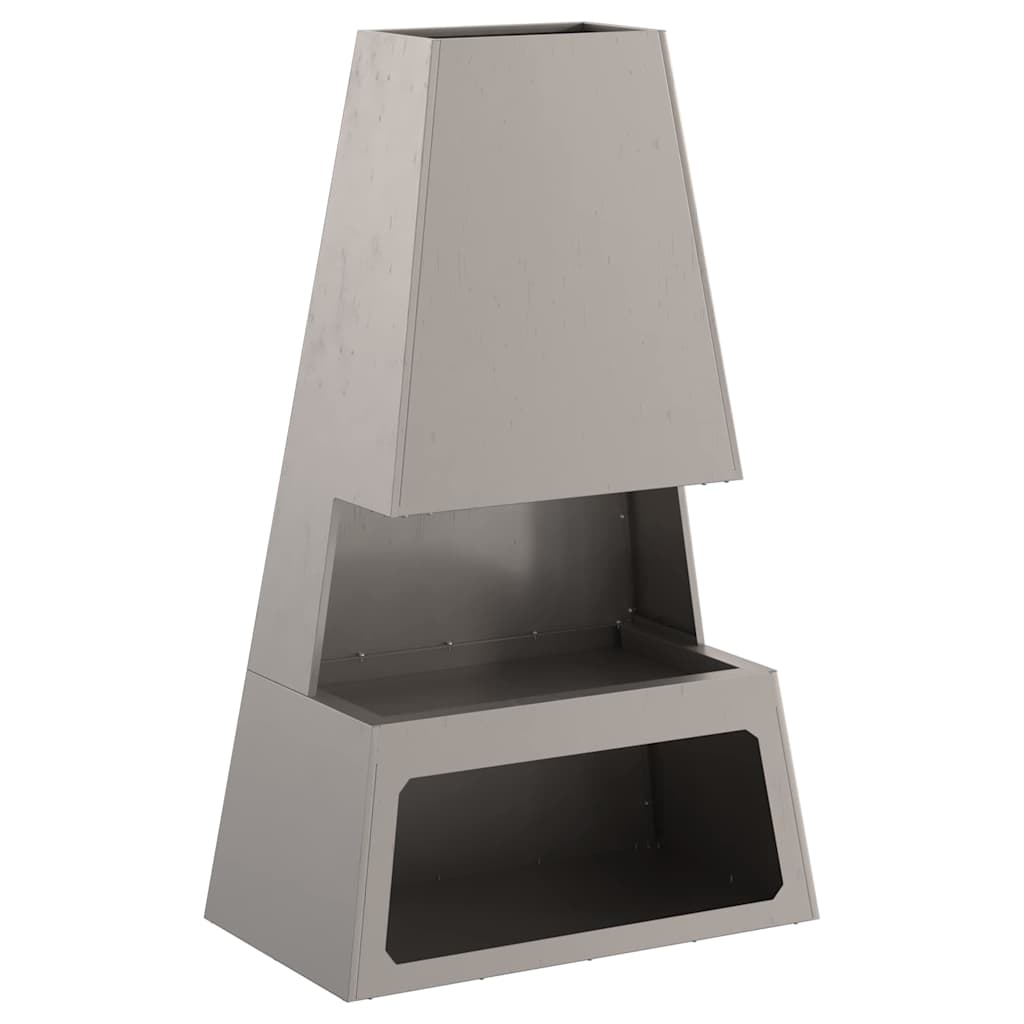 Focolare Marrone 60 x 35 x 100 cm acciaio corten 858939