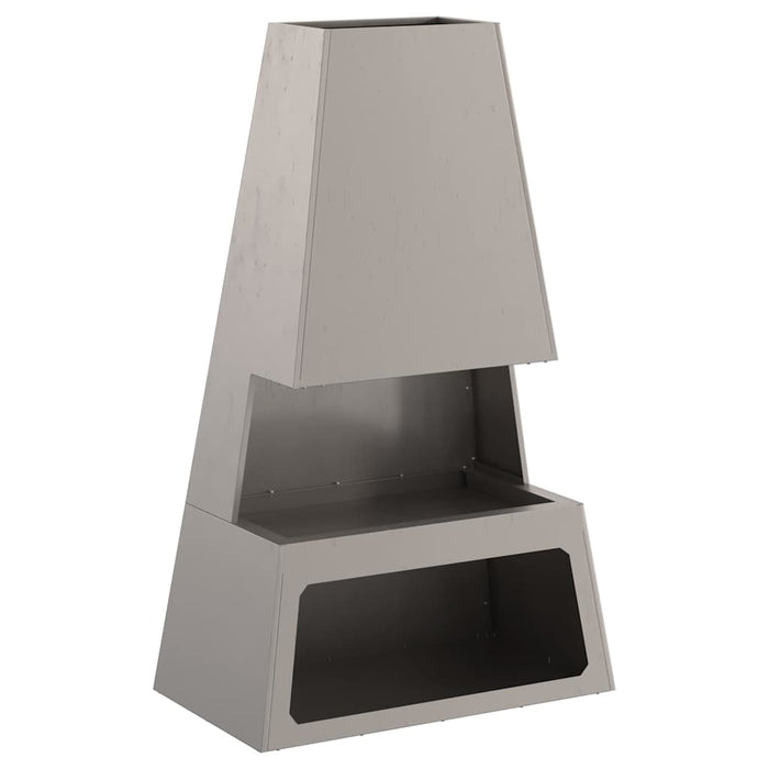 Focolare Marrone 60 x 35 x 100 cm acciaio corten 858939