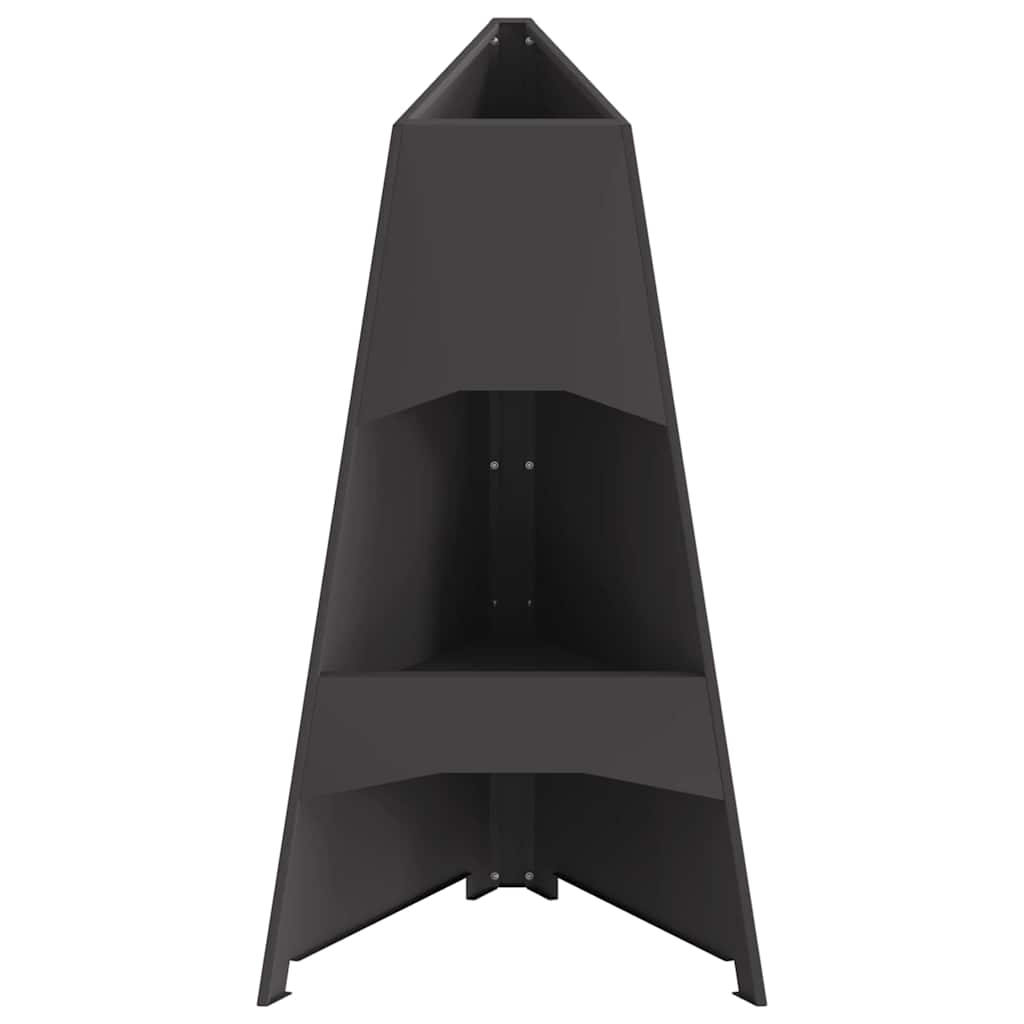 Focolare Nero 50 x 50 x 95 cm Acciaio laminato a freddo 858940