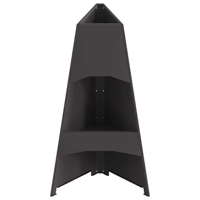 Focolare Nero 50 x 50 x 95 cm Acciaio laminato a freddo 858940