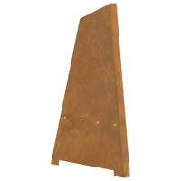 Focolare Marrone 50 x 50 x 95 cm acciaio corten 858941