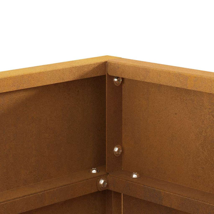 Focolare Marrone 50 x 50 x 38 cm acciaio corten 858943