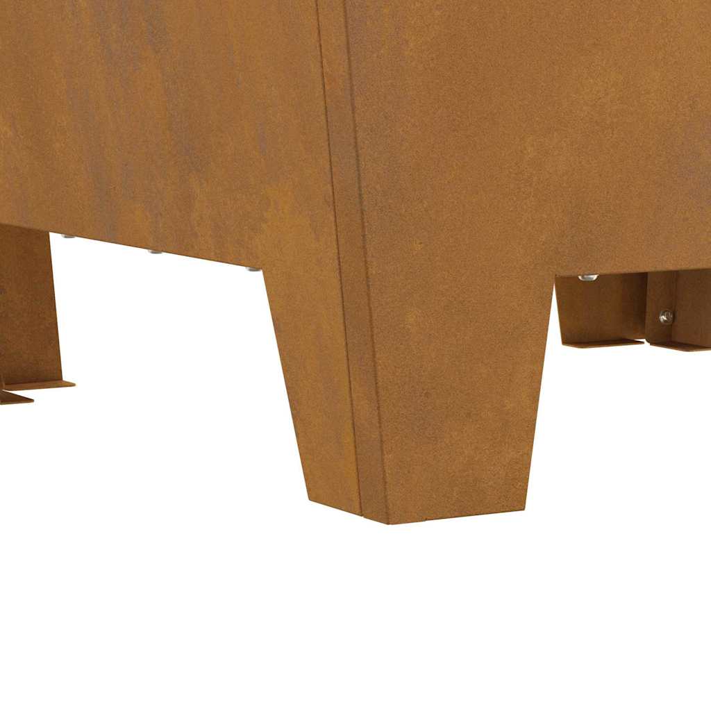 Focolare Marrone 50 x 50 x 38 cm acciaio corten 858943