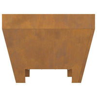 Focolare Marrone 50 x 50 x 38 cm acciaio corten 858943