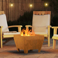 Focolare Marrone 50 x 50 x 38 cm acciaio corten 858943