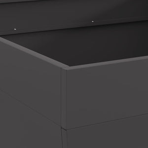 Focolare Nero 80 x 80 x 43 cm Acciaio laminato a freddo 858944