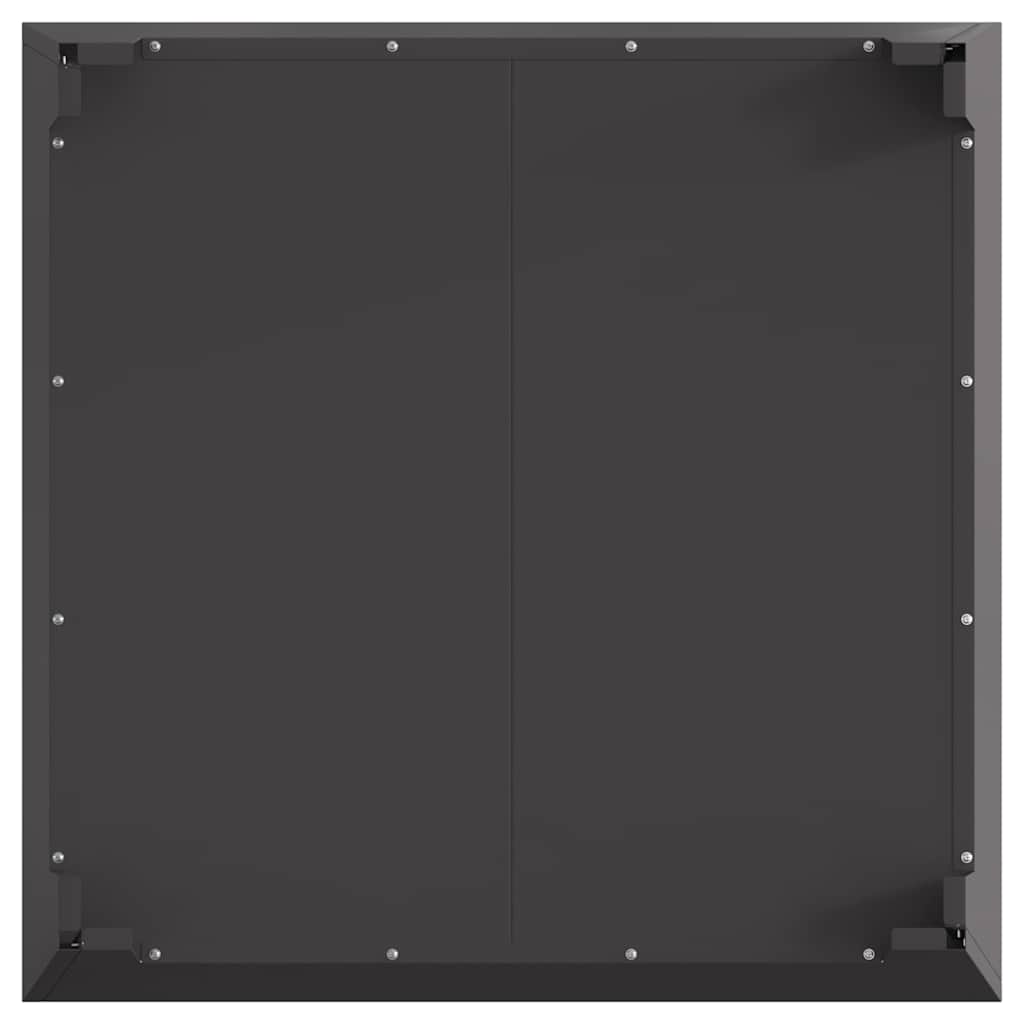 Focolare Nero 80 x 80 x 43 cm Acciaio laminato a freddo 858944