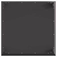 Focolare Nero 80 x 80 x 43 cm Acciaio laminato a freddo 858944