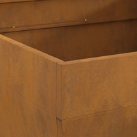 Focolare Marrone 80 x 80 x 43 cm acciaio corten 858945