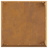 Focolare Marrone 80 x 80 x 43 cm acciaio corten 858945