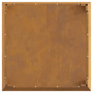 Focolare Marrone 80 x 80 x 43 cm acciaio corten 858945