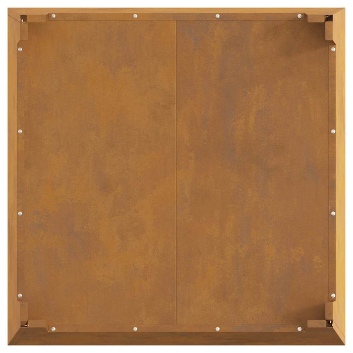 Focolare Marrone 80 x 80 x 43 cm acciaio corten 858945