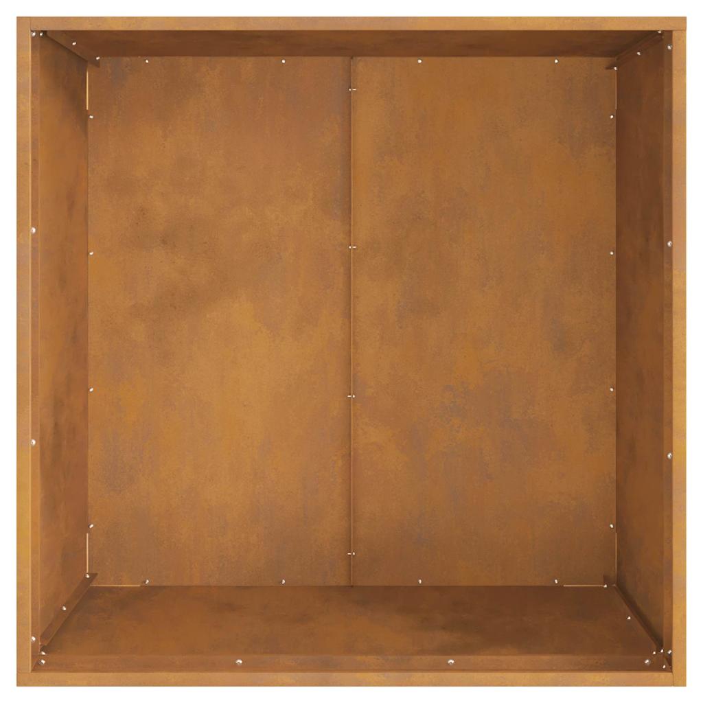 Focolare Marrone 80 x 80 x 43 cm acciaio corten 858945