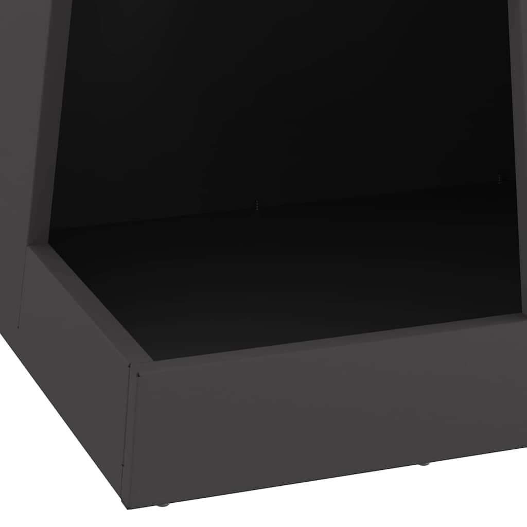 Focolare Nero 35 x 35 x 100 cm Acciaio laminato a freddo 858946
