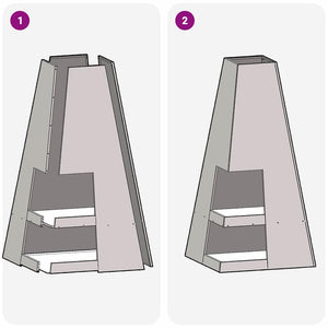 Focolare Nero 50 x 50 x 100 cm Acciaio laminato a freddo 858948