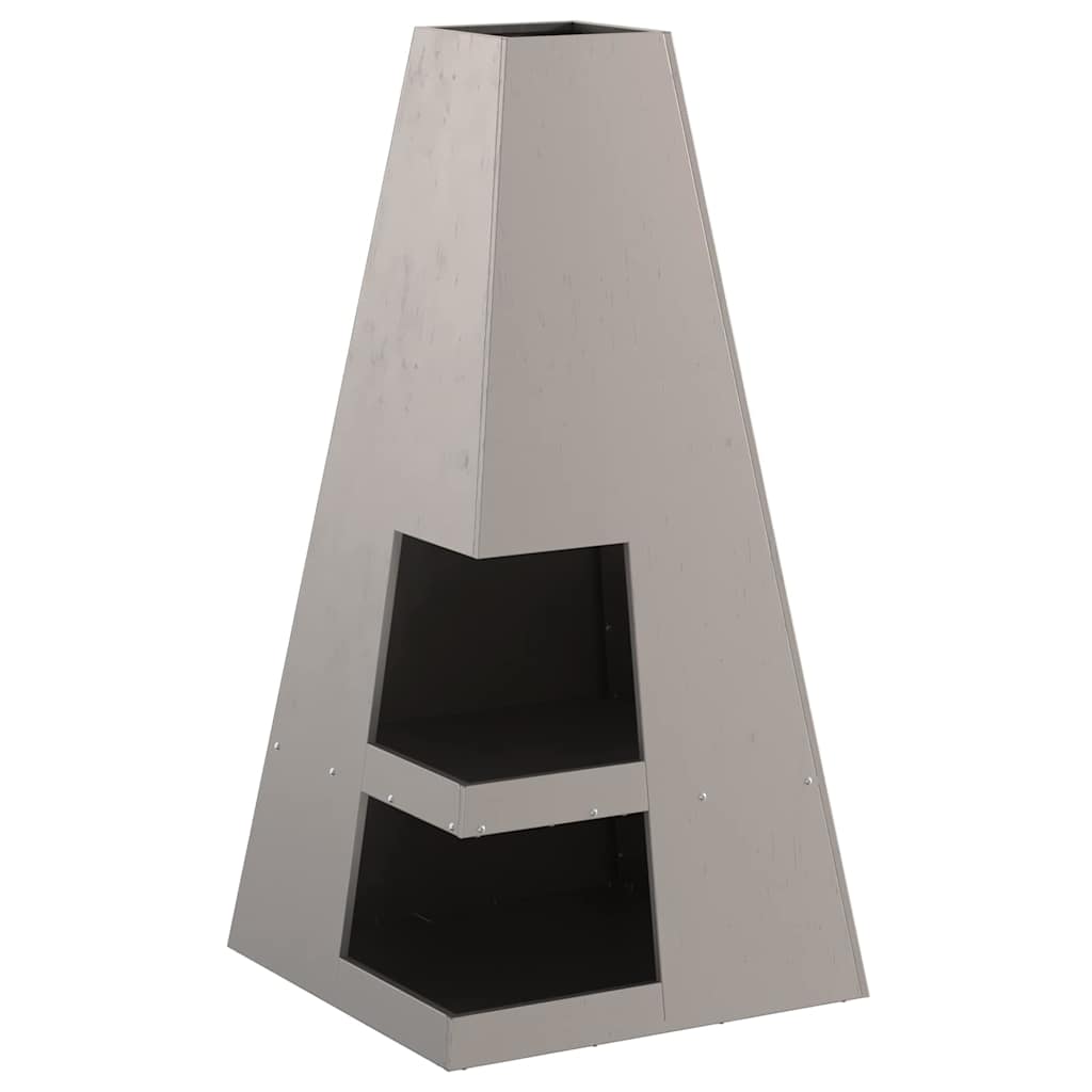 Focolare-Stufa-Camino Marrone 50 x 50 x 100 cm Acciaio 149662