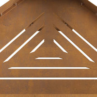 Focolare Marrone 50 x 43 x 52 cm acciaio corten 858951