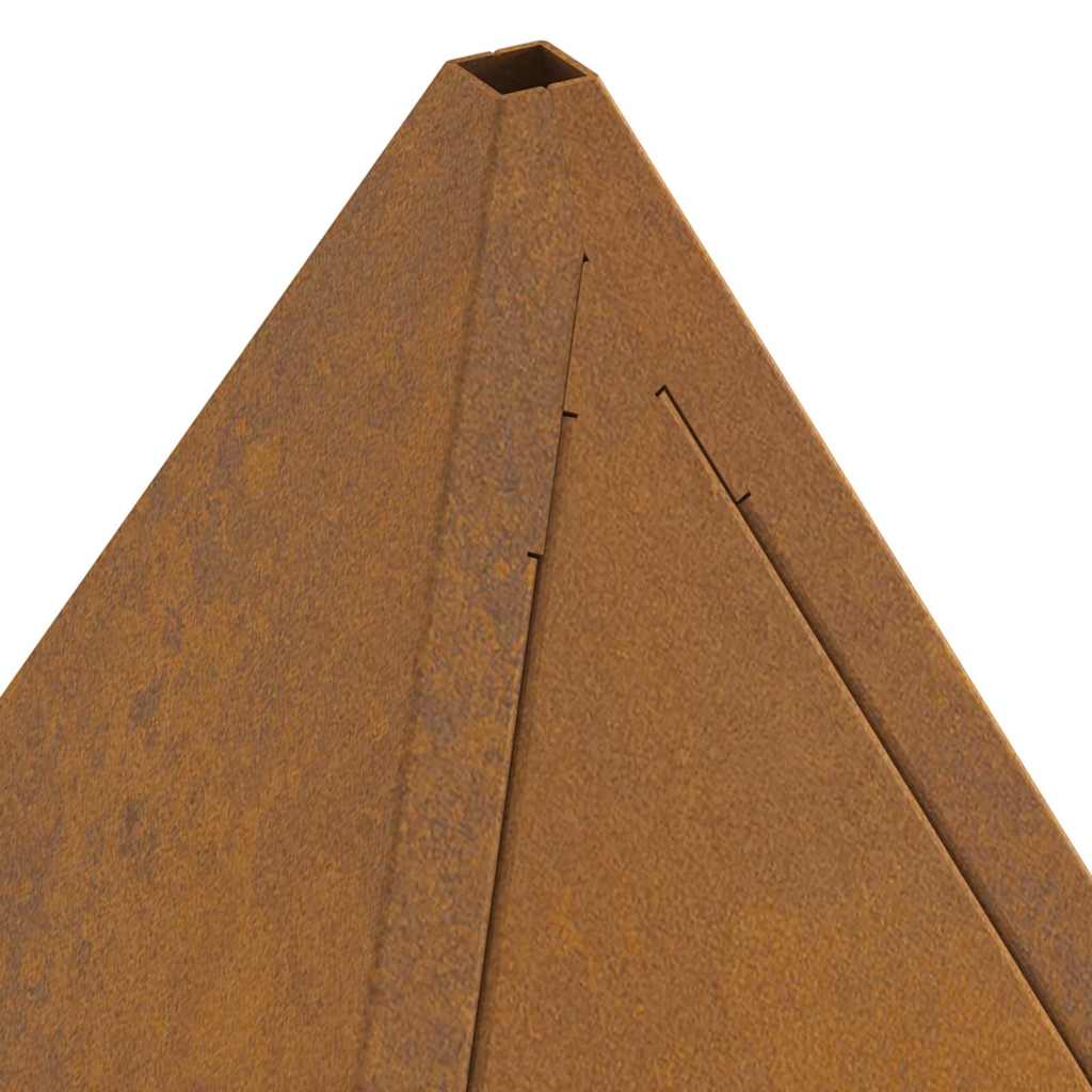 Focolare Marrone 50 x 50 x 51 cm acciaio corten 858953