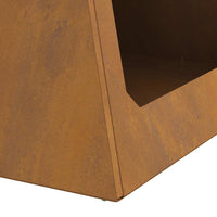 Focolare Marrone 50 x 50 x 51 cm acciaio corten 858953