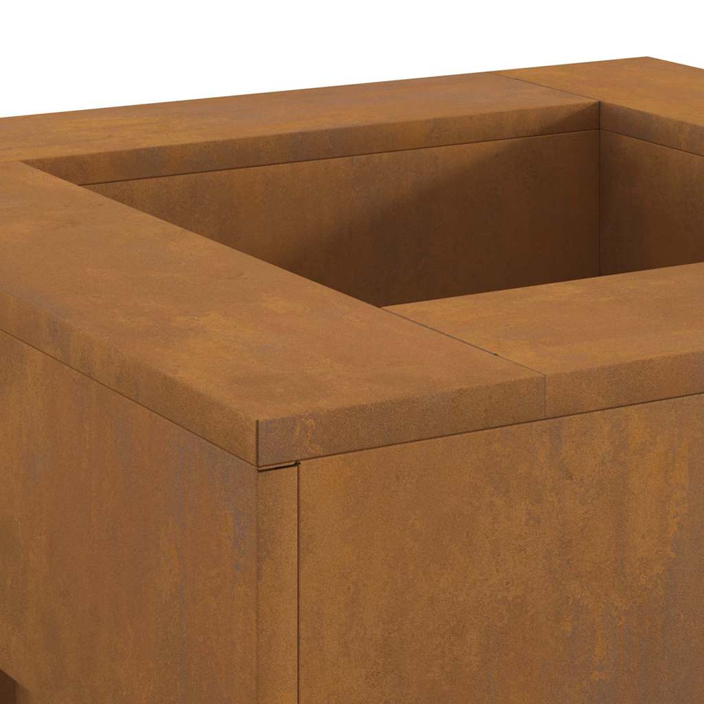 Focolare Marrone 60 x 60 x 30 cm acciaio corten 858955