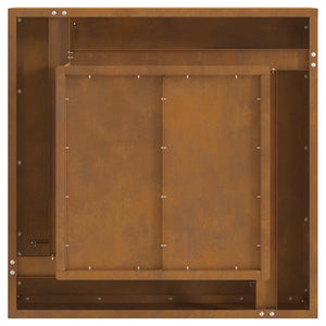 Focolare Marrone 60 x 60 x 30 cm acciaio corten 858955