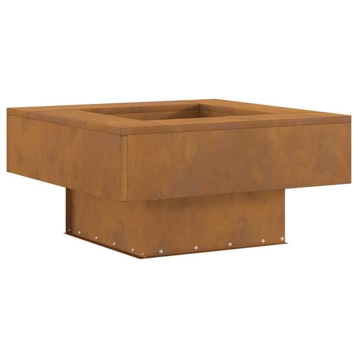 Focolare Marrone 60 x 60 x 30 cm acciaio corten 858955
