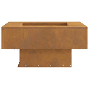Focolare Marrone 60 x 60 x 30 cm acciaio corten 858955