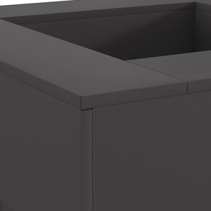 Focolare Nero 80 x 80 x 40 cm Acciaio laminato a freddo 858956