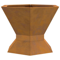 Focolare Marrone 50 x 50 x 40 cm acciaio corten 858961