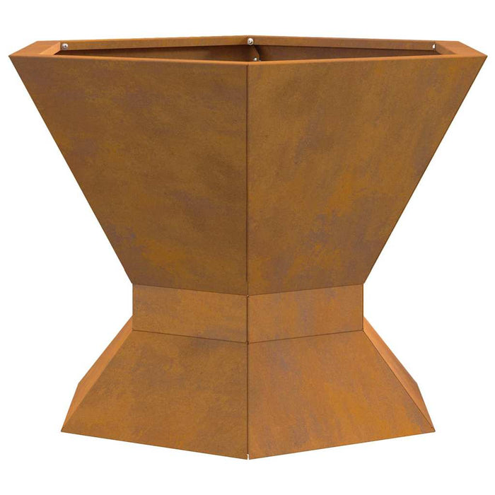 Focolare Marrone 50 x 50 x 40 cm acciaio corten 858961