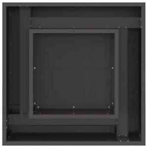 Focolare Nero 60 x 60 x 30 cm Acciaio laminato a freddo 858962