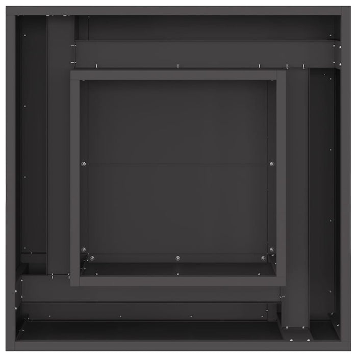 Focolare Nero 60 x 60 x 30 cm Acciaio laminato a freddo 858962
