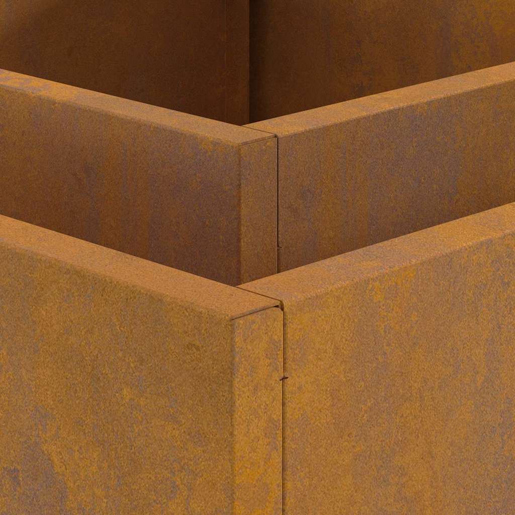 Focolare Marrone 60 x 60 x 30 cm acciaio corten 858963
