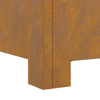 Focolare Marrone 60 x 60 x 30 cm acciaio corten 858963
