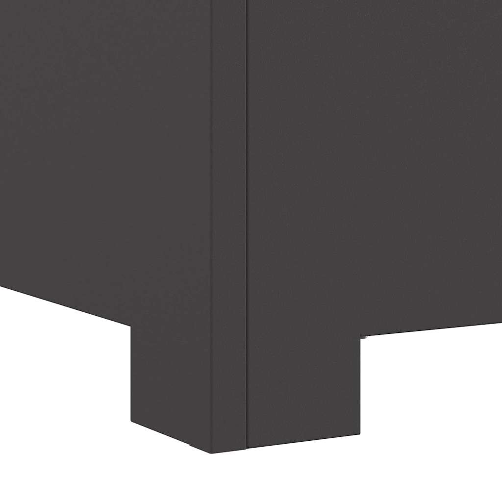 Focolare Nero 80 x 80 x 40 cm Acciaio laminato a freddo 858964