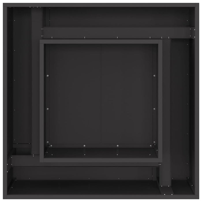 Focolare Nero 80 x 80 x 40 cm Acciaio laminato a freddo 858964
