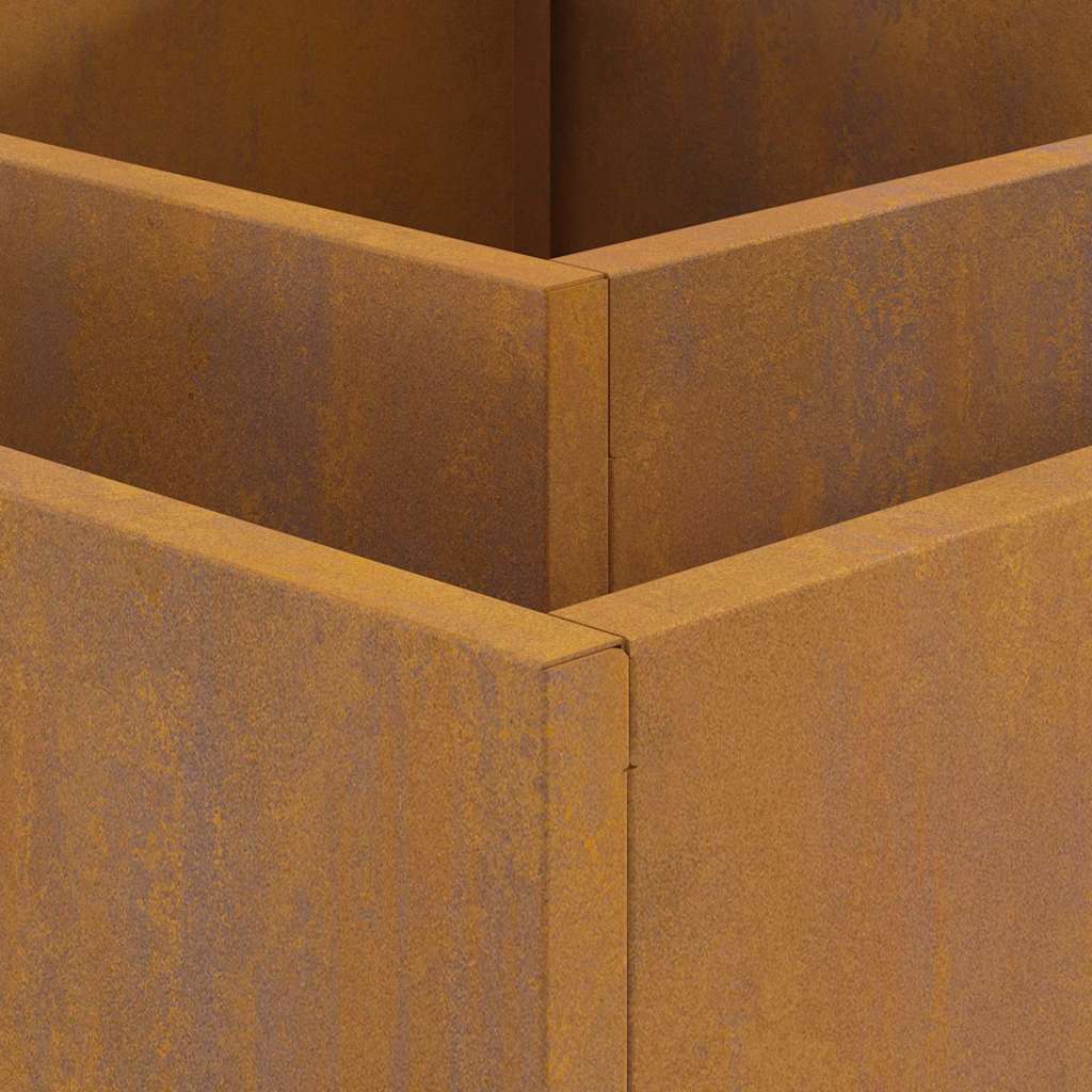 Focolare Marrone 80 x 80 x 40 cm acciaio corten 858965