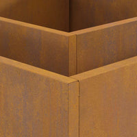 Focolare Marrone 80 x 80 x 40 cm acciaio corten 858965