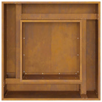 Focolare Marrone 80 x 80 x 40 cm acciaio corten 858965