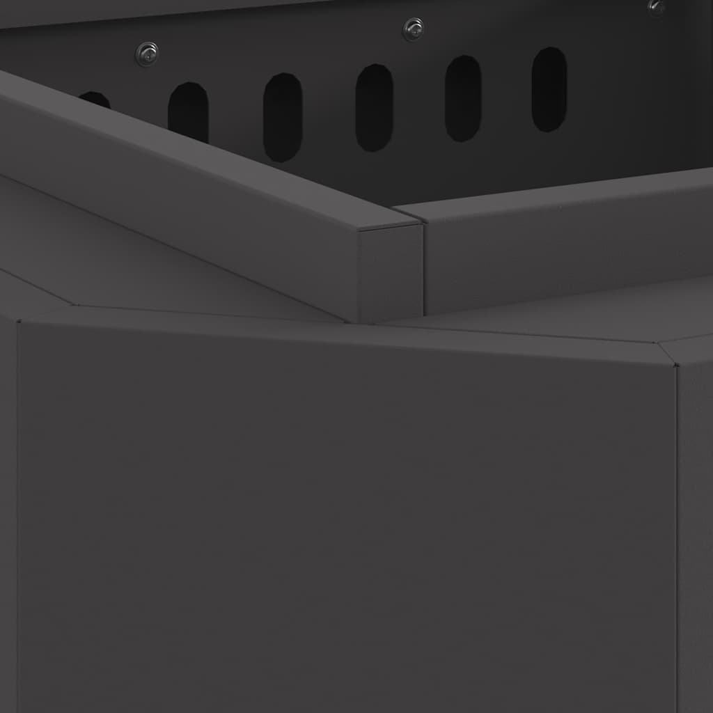 Focolare Nero 48 x 48 x 51 cm Acciaio laminato a freddo 858976