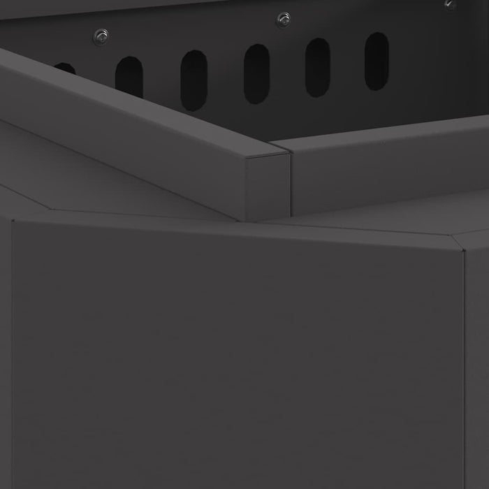 Focolare Nero 48 x 48 x 51 cm Acciaio laminato a freddo 858976