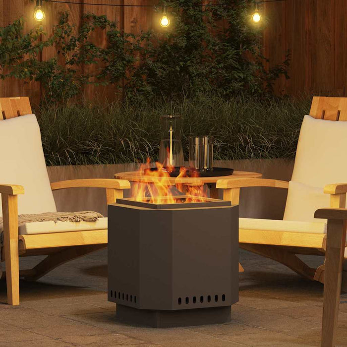 Focolare Nero 48 x 48 x 51 cm Acciaio laminato a freddo 858976