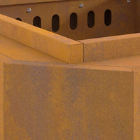 Focolare Marrone 48 x 48 x 51 cm acciaio corten 858977
