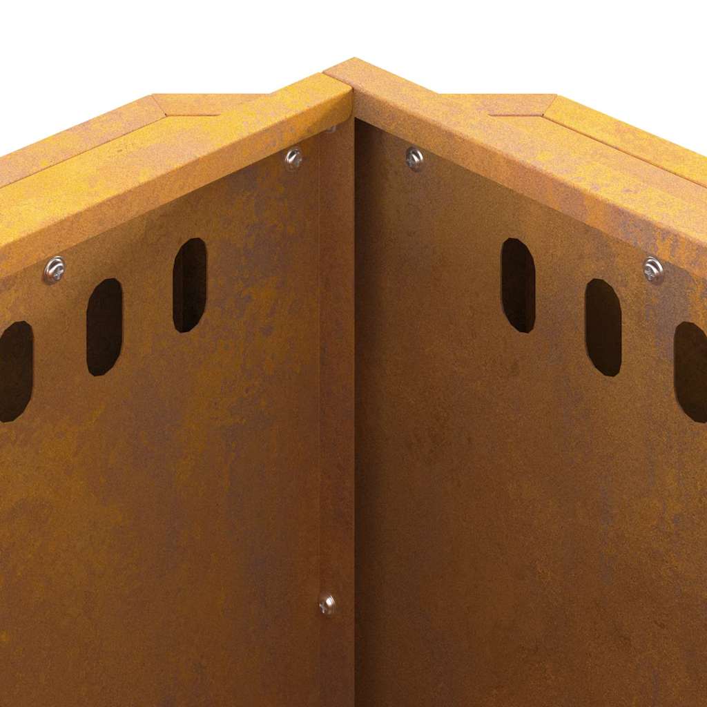 Focolare Marrone 48 x 48 x 51 cm acciaio corten 858977