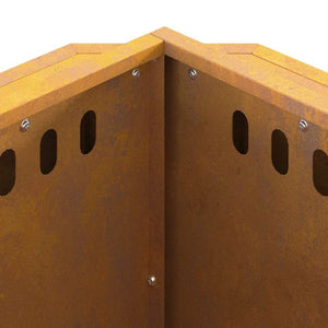 Focolare Marrone 48 x 48 x 51 cm acciaio corten 858977