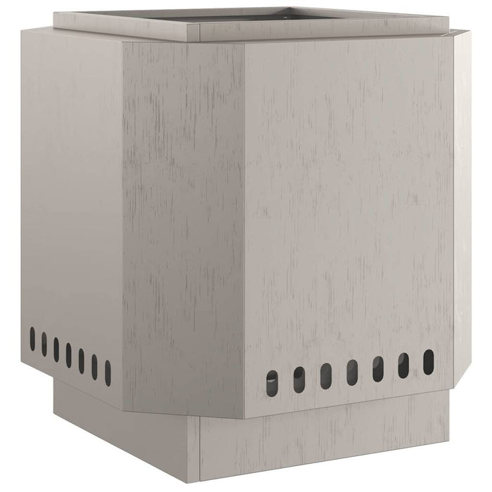 Focolare Marrone 48 x 48 x 51 cm acciaio corten 858977