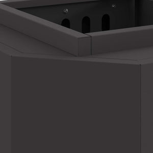 Focolare Nero 38 x 38 x 51 cm Acciaio laminato a freddo 858978