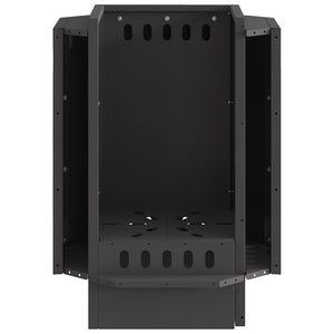 Focolare Nero 38 x 38 x 51 cm Acciaio laminato a freddo 858978