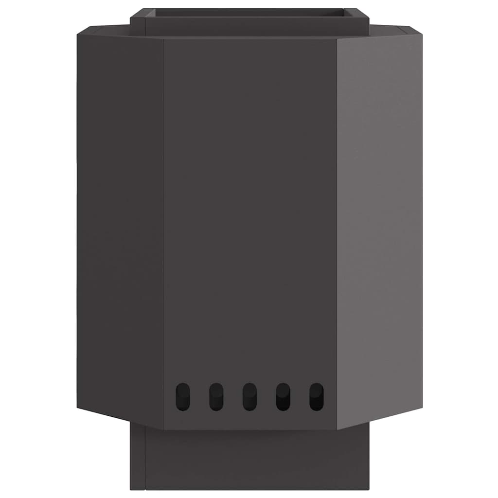 Focolare Nero 38 x 38 x 51 cm Acciaio laminato a freddo 858978